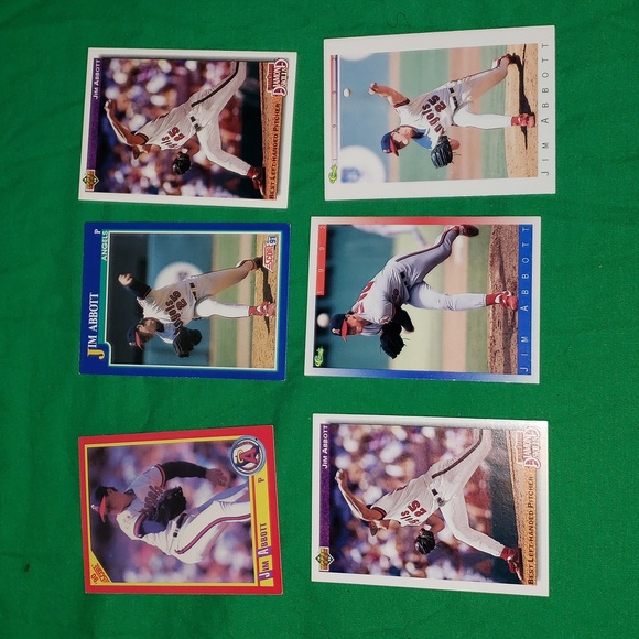 Jim Abbot Baseball Card Bundle 90 91 92 Score Upper Deck Classic - Picture 1 of 13